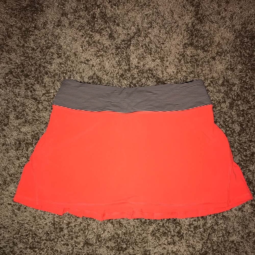 Orange lululemon skirt
